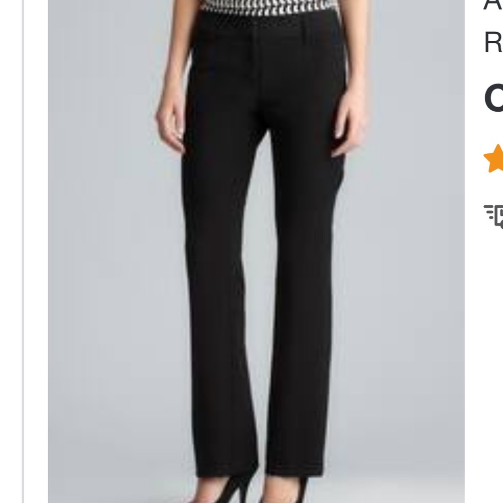 Black stretch pants